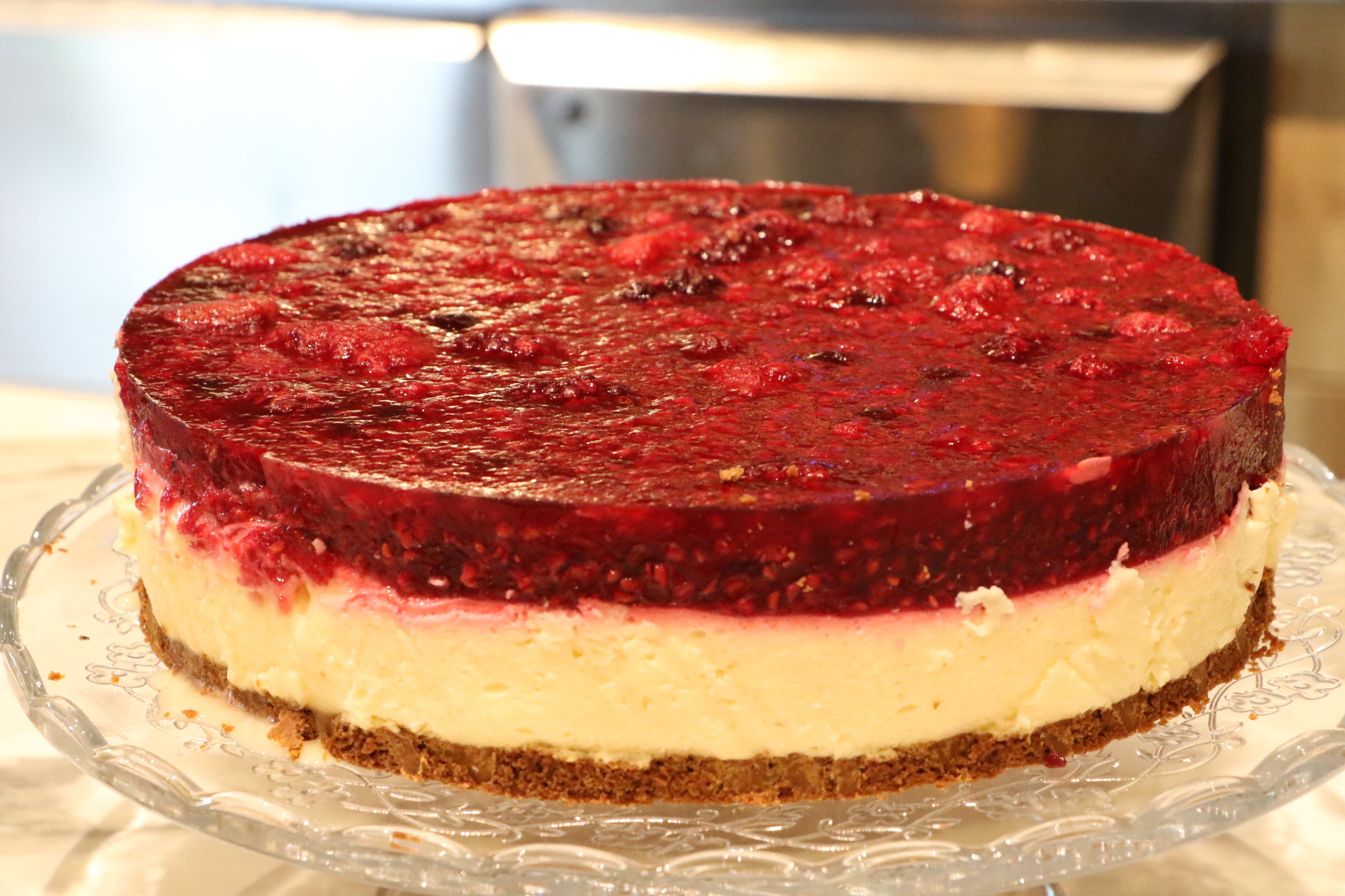 cheesecake med hallon